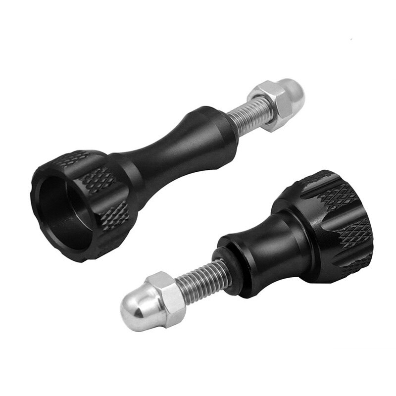 Aluminum Alloy Thumb Knob Bolt Nut Screw CNC Mount for GoPro Hero 9 8 7 6 Xiaomi Yi 4K SJCAM DJI OSMO Action Camera Accessories: 2pcs A Lot / Golden Color