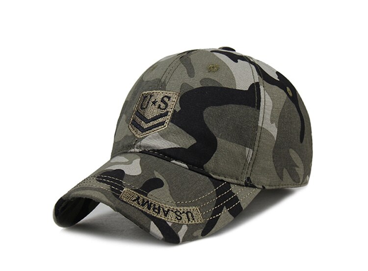 Voron sommar marin sigill justerbar kamouflage rank bomull canvas baseballkeps solhattar kvinna man snapback kepsar: Kamouflage