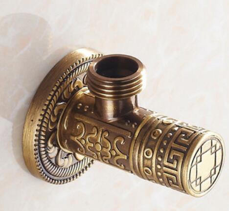 Gouden Hoek Kleppen G1/2x1/2 Keuken Badkamer Accessoires Messing Hoek Valve Voor Wc Wasbak water Afsluiter Wc: C