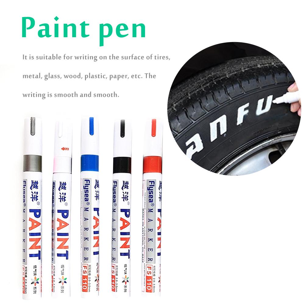 Rotulador permanente de Metal para llanta de coche, marcador de aceite de Graffti, papelería, bolígrafo de pintura de relleno prémium, resistente al agua