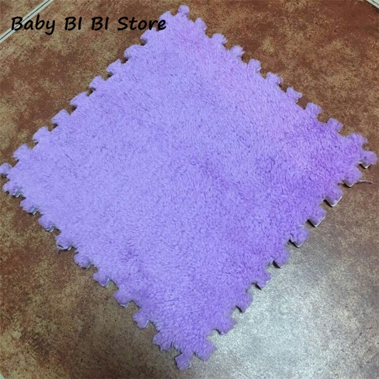 Colchoneta de goma EVA suave para Yoga, Fitness, puzle antideslizante, esterilla ecológica suave para gatear para niños: Púrpura