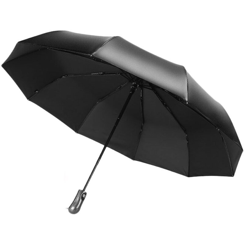 TOPX Car Safety Hammer Automatic Umbrellas Wind Resistant Men Black Coating Three Folding Umbrella Rain Women