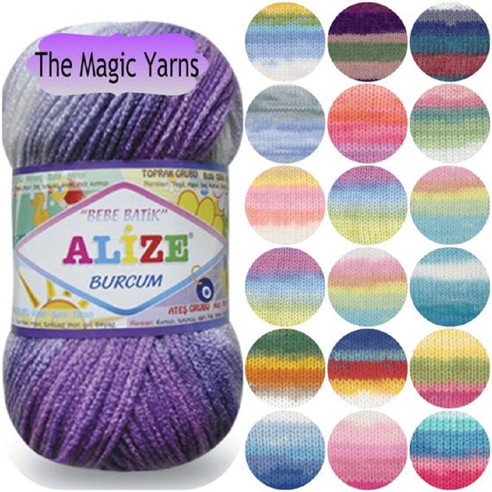 Bebe Batik Alize Bush Breien Garen Doe-Het-zelf Baby Hand Breien Garen 100 Gr 210 M Gekleurde garen 1st Klasse Premium