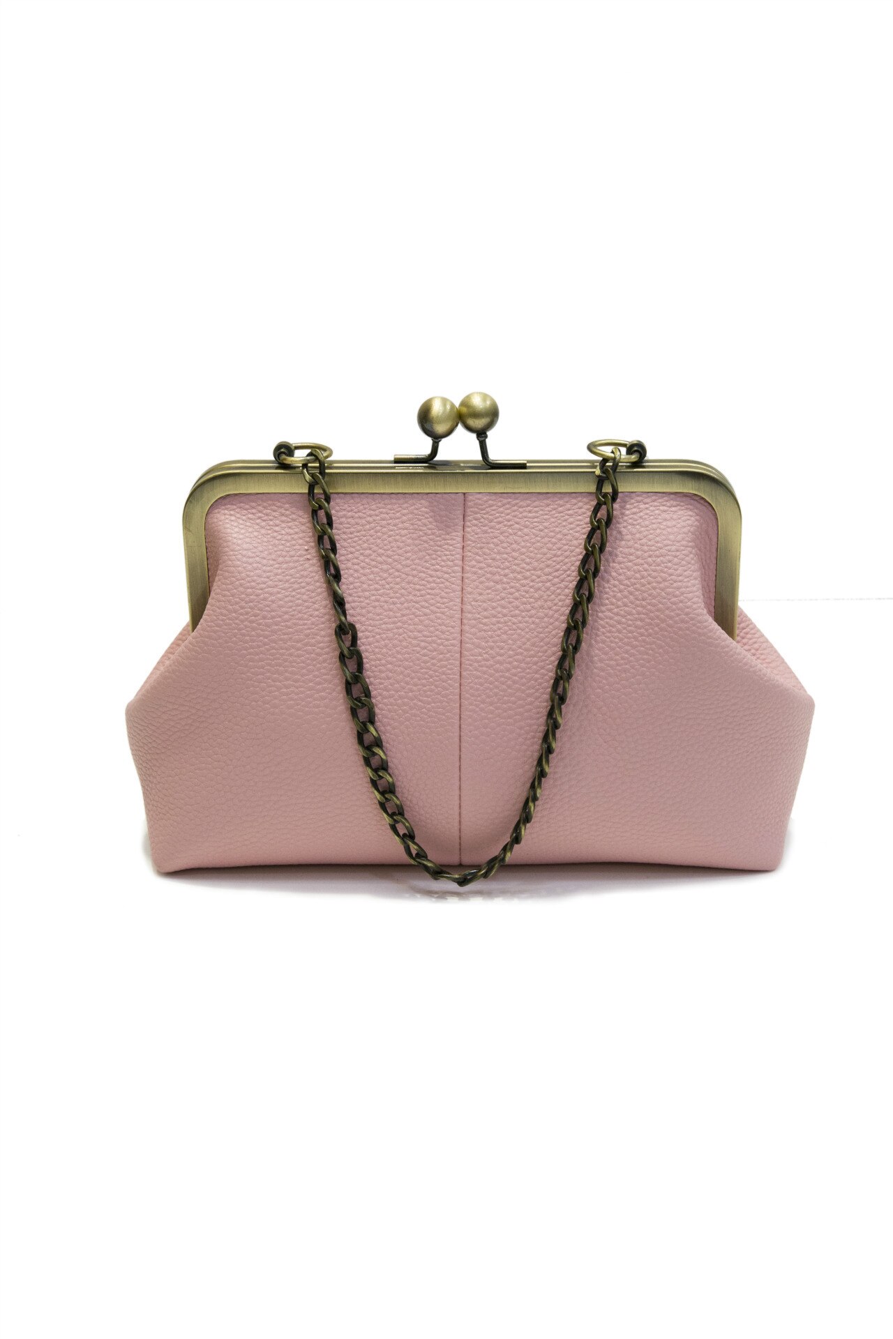 Lente Model Handtassen Hoge Pu Mini Pack Clip Handtassen Schouder/Crossbody Bag Keten Tas: pink