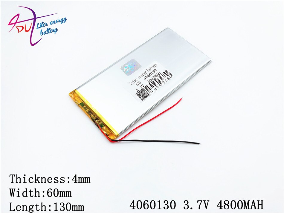 Beste batteriemarke, 1 stück , 3.7v lithium-polymer-akkus, 4060130 tablet-akkus, 4800 mah powerbank, liter-energieakku