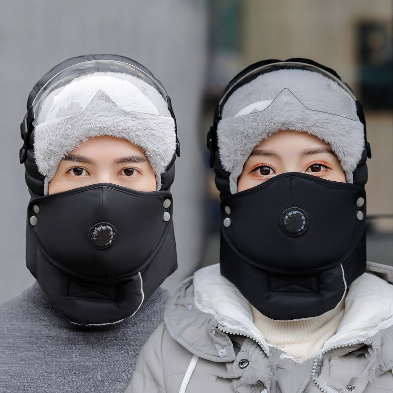 Warm Hood Cap Winter Hat Mannen Vrouwen Mode Bril Cover Waterdicht: 7