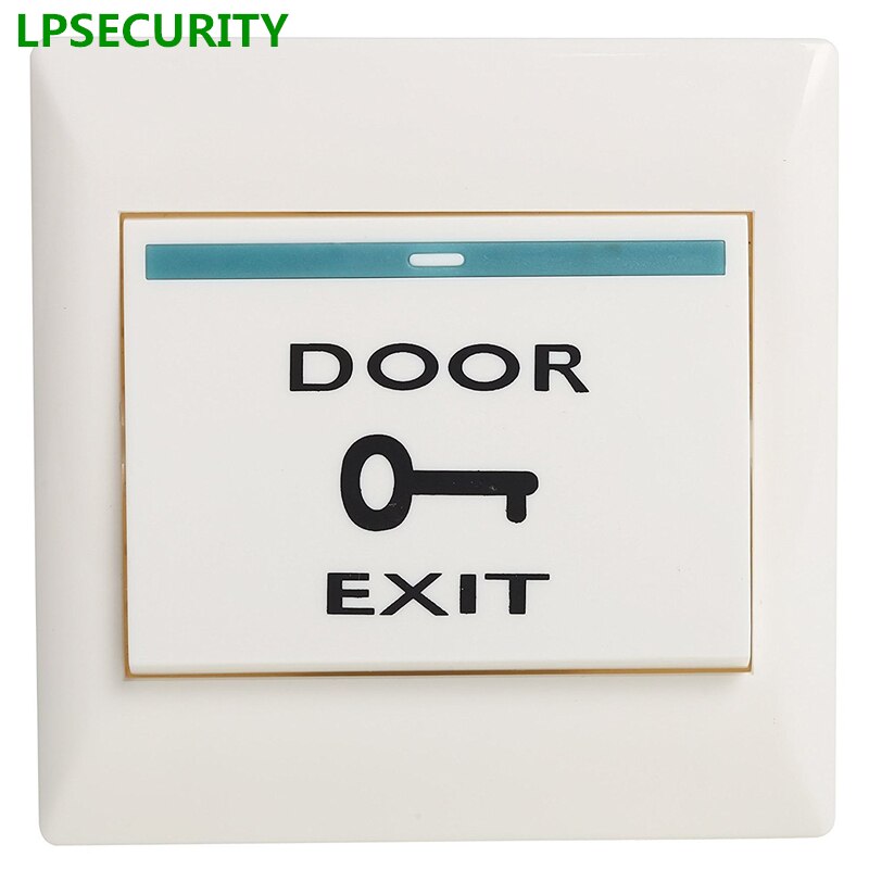 LPSECURITY 5pcs NO/NC Exit Button Exit Switch For Door Access Control System Door Push Exit Door Release Button Switch