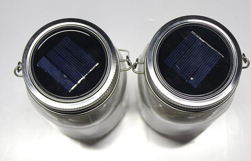 Solar Mason Pot Deksel Lichten, Firefly Jar Deksels Lichten (Potten Niet Inbegrepen), patio Tuin Decor Solar Laterns Tafel Verlichting