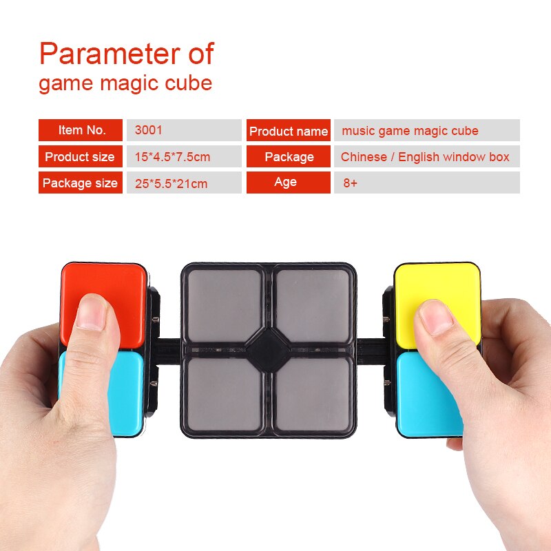 Musik Magie Würfel Puzzle Kreative Würfel Spiel Licht Musik Vielzahl Elektronik Würfel Unendlichkeit Spielzeug für freundlicher freundlicher