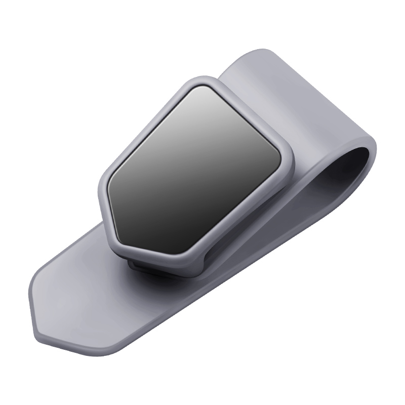 General Motors zonnescherm brillenkoker, zonnebrilclip, ticketclip, clip, brilclip, auto-onderdelen: GRIJS