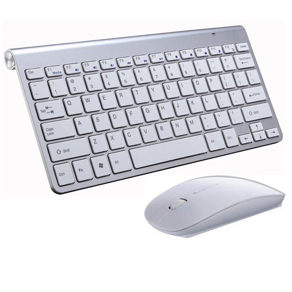 2.4g usb vandtæt ultratynde mute trådløse tastatur og mus sæt til smart tv desktop pc trådløse mus клавиатура