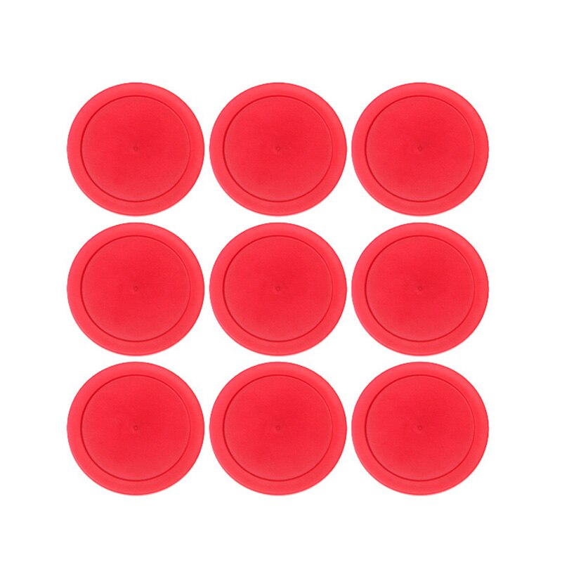 10 st 82mm abs air hockey puckar röd air hockey barn bord mini ishockey skiva luftfjädring tillbehör boll sport verktyg