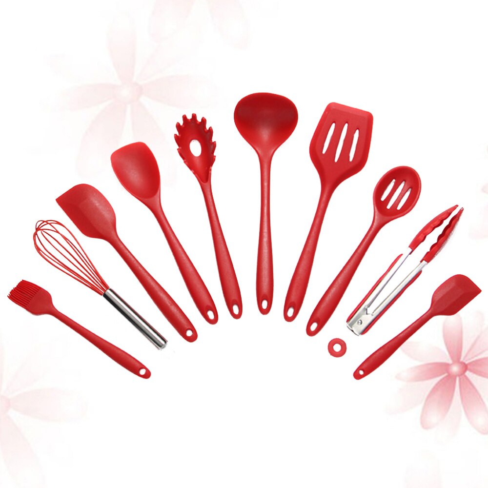 Juego de utensilios de cocina antiadherentes multifunción, 10 Uds., utensilios para Tartas, juego de utensilios de cocina, ropa para cocinar, suministros de cocina: Default Title