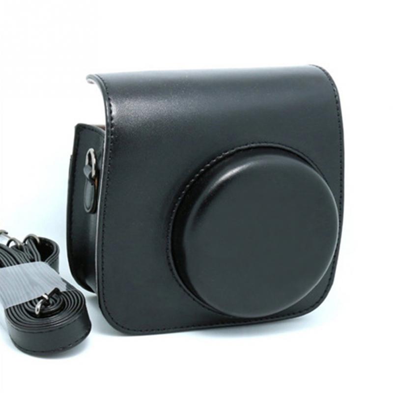 Classic Vintage Leather Camera Strap Bag Case Cover Pouch Protector Voor Polaroid Camera Voor Fuji Fujifilm Instax Mini 8: A