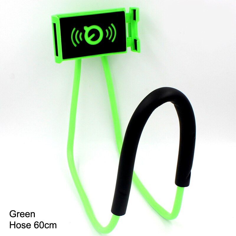 360 graders rotation doven mobiltelefonholder mobiltelefonholder mini hals hængende nakkebeslag: Grøn