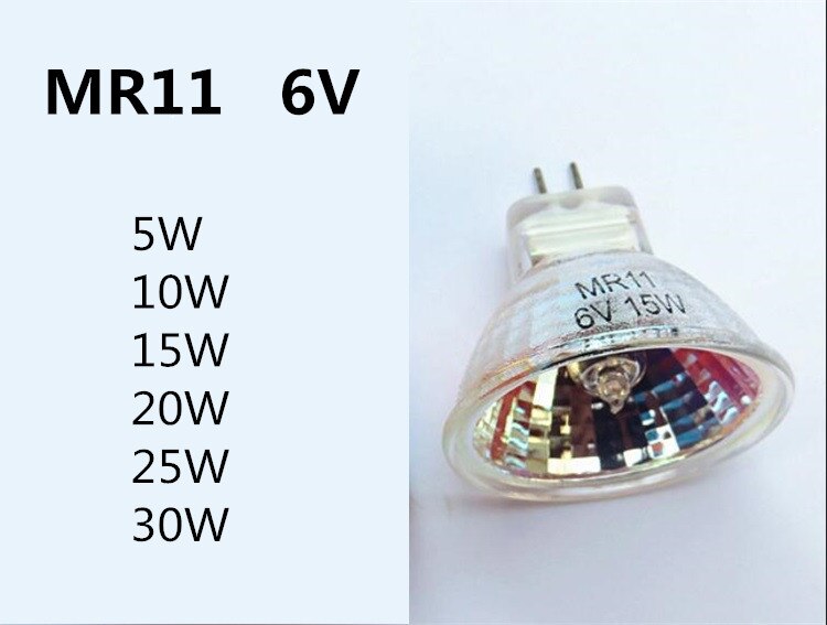 Halogeen Spotlight MR11 6V Microscoop Lamp MR11 5W Spotlight MR11 6V 10w20W25w30w Instrument lamp – Grandado