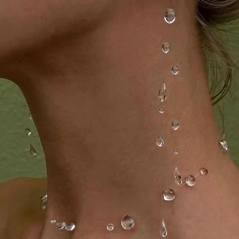 Handmade Dew Rain Earrings Bracelet Necklace Jwelry Set for Women Teen Girls Mom Crystal Wedding Party Jewelry for Her: Antique Bronze Plated