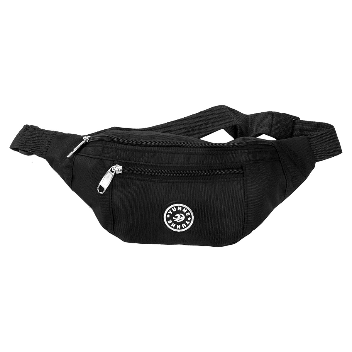 Riñonera a la para ciclismo en 4 colores, para hombre y mujer, riñonera de viaje, cartera deportiva: Black