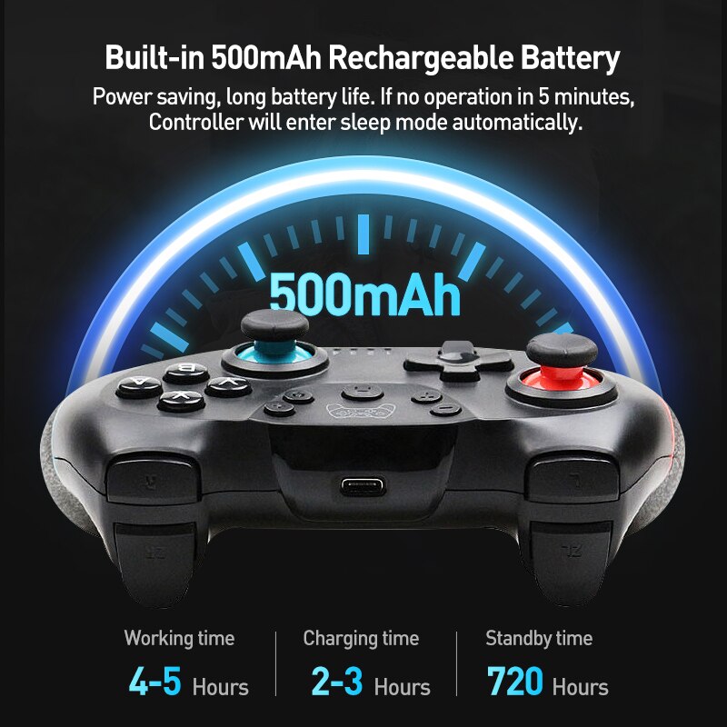 Bluetooth bezprzewodowe sterowanie USB dla Nintendo przełącznik sterowanie Gamepad Joystick Pad do grania PC Command Mando Pro wyzwalacz gier