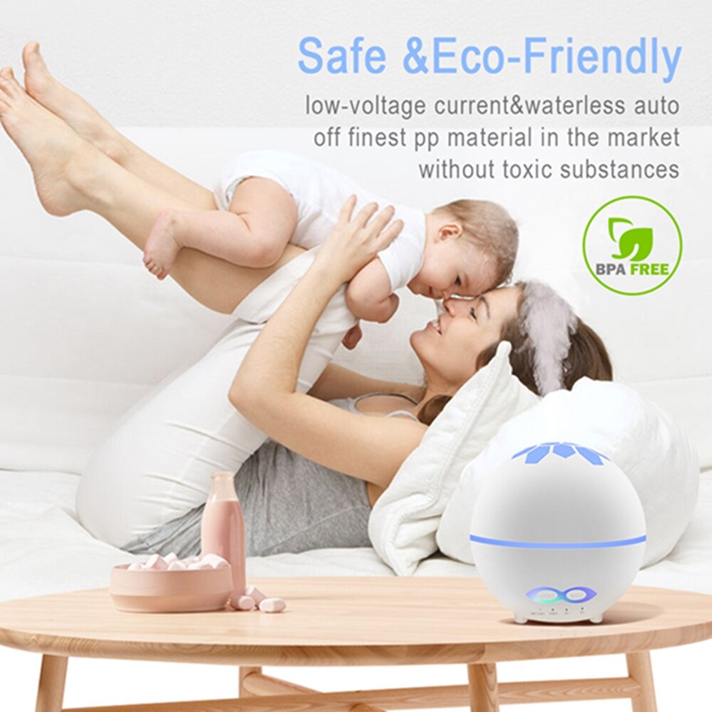 Humidificador aromático eléctrico con ultrasonido, difusor de fragancia, aromaterapia para control remoto en casa, humidificadores aromatizantes con ambiente