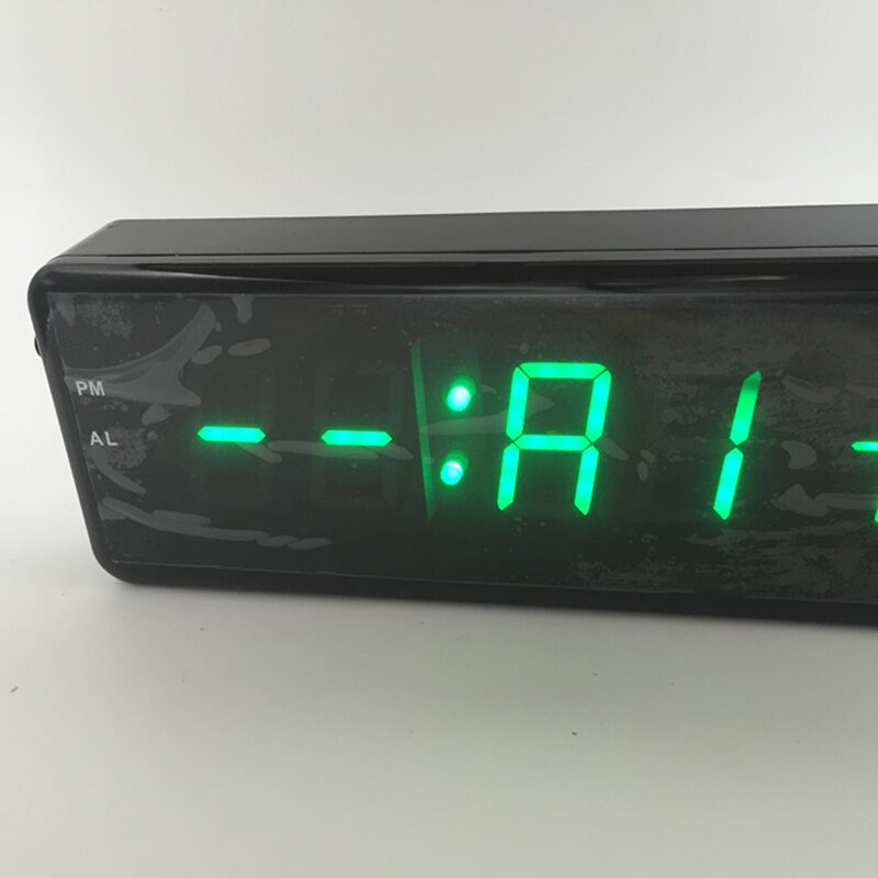 Digital Wall Clock Big LED Time Calendar Temperature Humidity Display Desk Table Clocks Electronic LED Wall Watch Decor