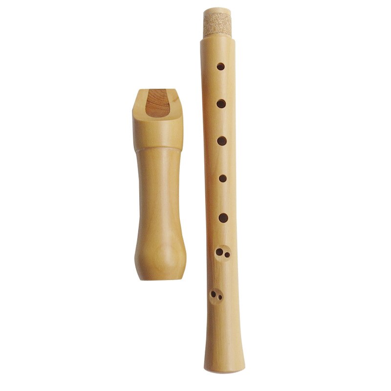 Two / Three Wooden Flute Without Standard German / British Solid Wood Treble Wooden Clarinet 8 Hole Flute