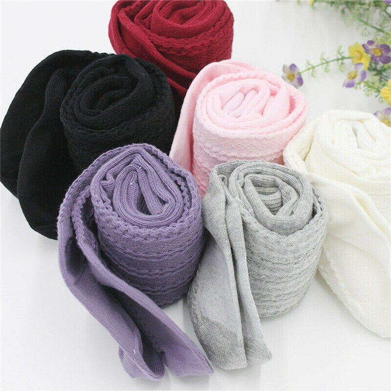 Bas en coton pour petites filles | Collants chauffants pour jambes, longs coton, pour enfants tout-petits, 0-3ans,