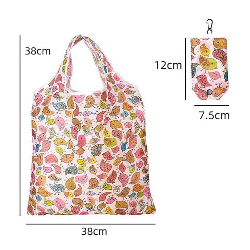 10pieces Foldable Shopping Bags Handheld Eco Friendly Storage Bags Reusable Supermarket Shopping Bags Travel Home Furnishings