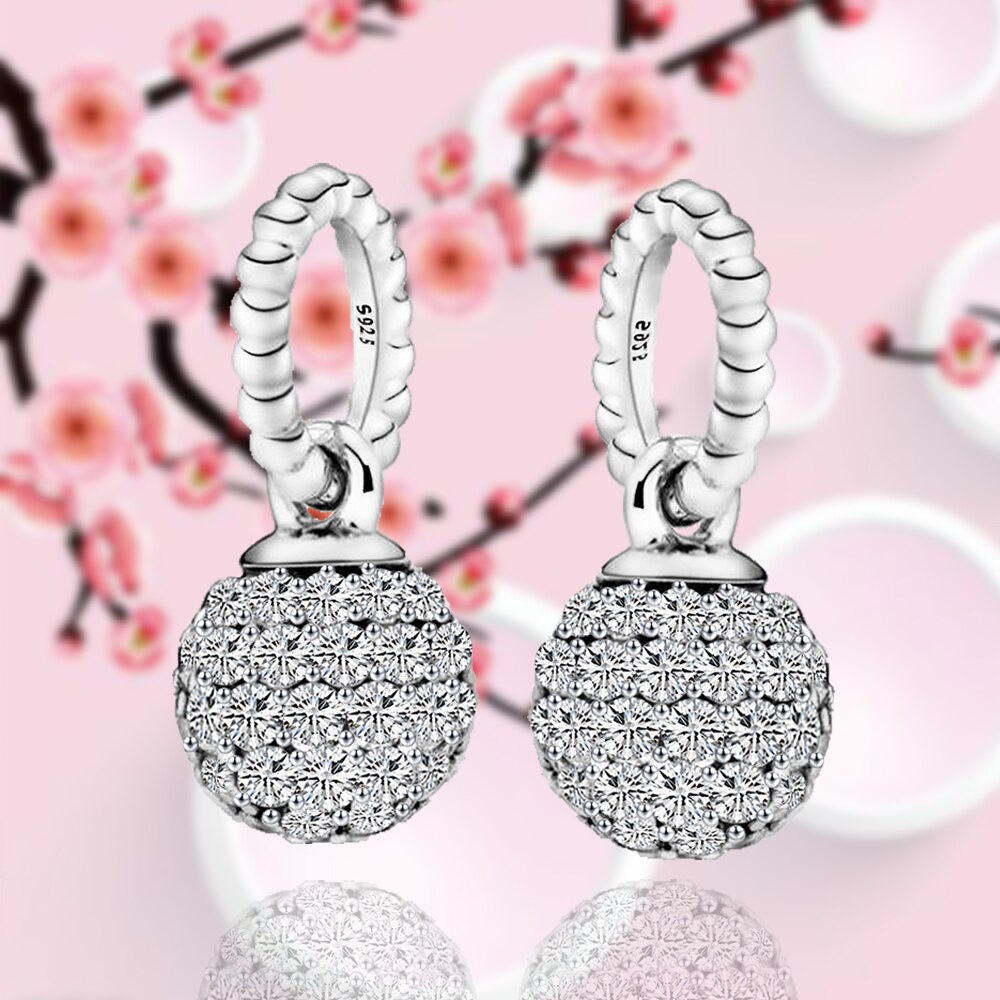 neue Stil Zirkon Charme Perlen 925 Sterling Silber passen Frauen 925 Original Reize Armbänder Anhänger DIY Schmuck Machen