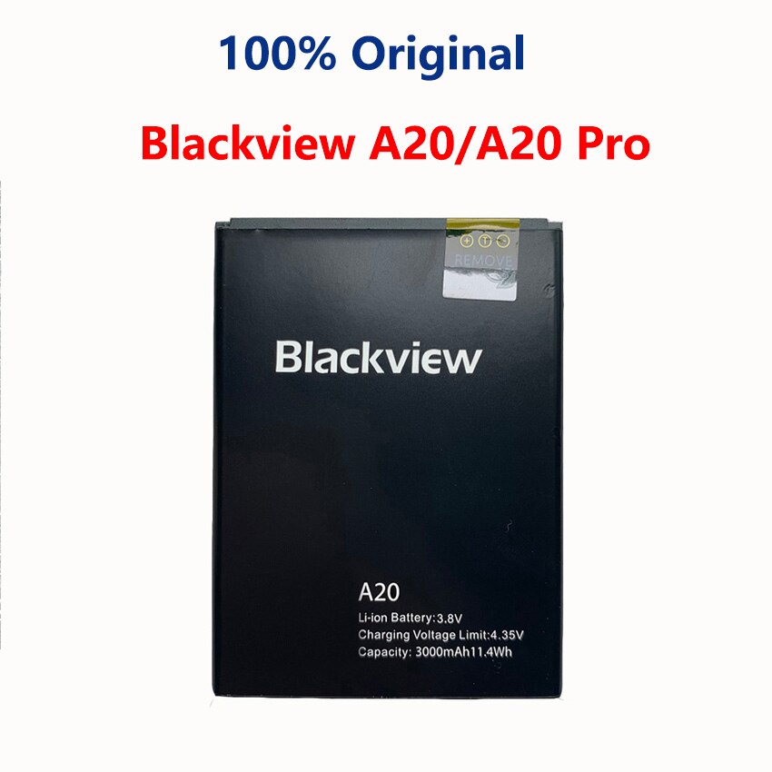 100% Original For Blackview A7 A5 A60 E7 E7S A8 Max A20 BV4000 BV5000 BV6000 BV6000S BV7000 BV8000 BV9000 Pro Phone Battery: A20 A20Pro