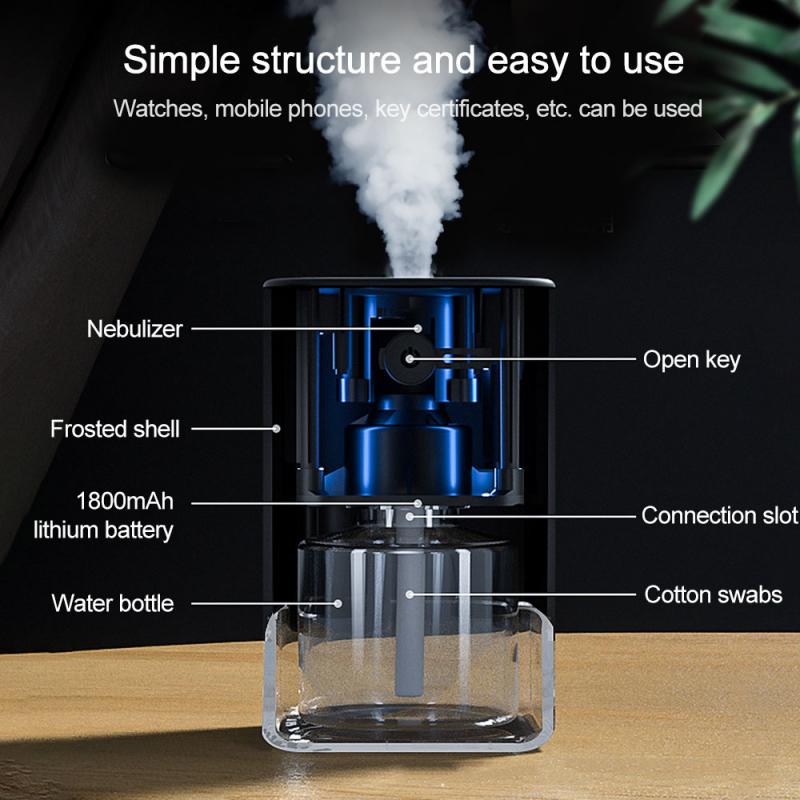 Automatic Alcohol Disinfection Sprayer, Mini Infrared Induction Touchless Hand Soap Dispenser, Portable for Home