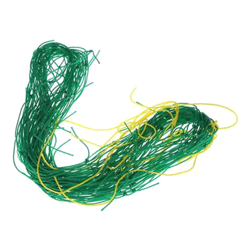 Trädgård grön nylon spaljé nät stöd klätterböna växtnät växthus vinstockar växa staket jordbruksredskap