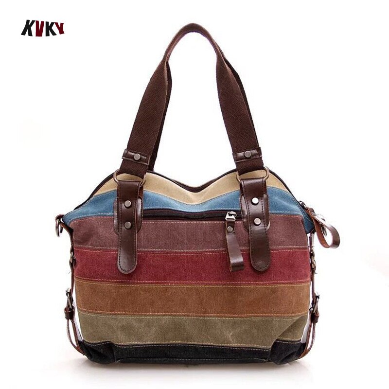 Luxus Frauen Tasche Leinwand Handtasche Bote Tasche für frauen Streifen Bote Tasche Frauen Handtasche Kreuz körper bolsos mujer