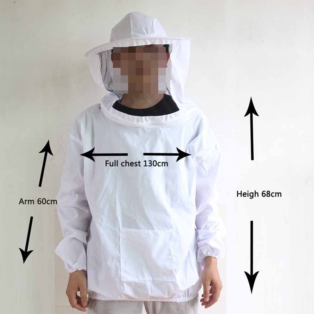 Imkeranzug Stichfest Imker Schutzanzug Mit Hut Und Schleier – Komplett Set Inkl. Handschuhe Bienenanzug Weiß Komplett Set