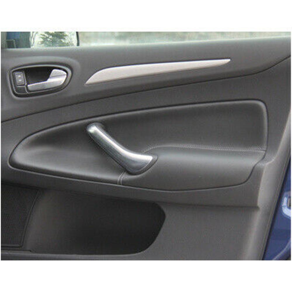 EIDRAN-apoyabrazos de puerta de cuero de microfibra, insertos de cubierta de repuesto para Ford Mondeo 2007
