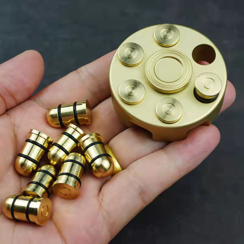 Relax Spinner Removable Bullet Revolver Fidget Spinner Metal Fingertip Gyro Metal Fidget Hand Spinner Stress Relief Toys