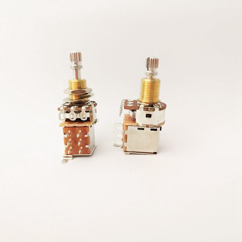 A500K Potentiometer Push Pull Switch Splined Pot Shaft Electric Guitar Tone Volume Parts Guitar Parts & Accessories