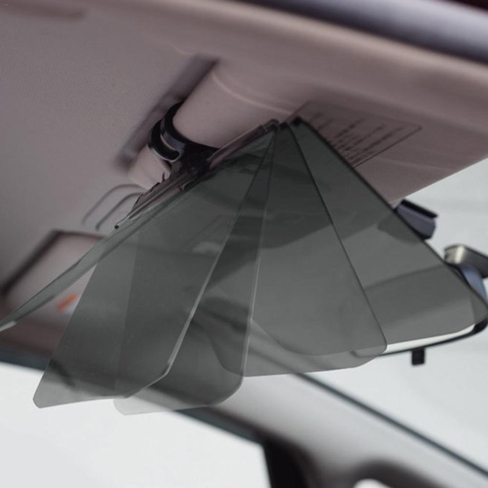 1 PC Auto Zonneklep Anti Dazzle Shading Spiegel Auto Anti-Glare Clip-op Schild Zonneschermen Rijden Spiegel clear View