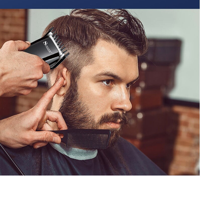 surker electric hair trimmer SK-652 cordless rechargeable hair clipper haircut machine