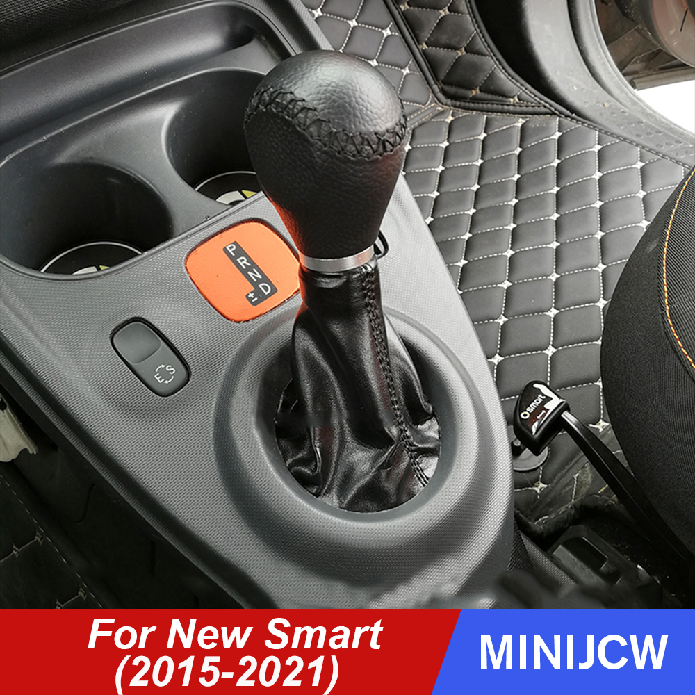 Auto Gear Handrem Stofkap Parking Brake Pu Leather Protector Interieur Decor Voor Smart 453 Fortwo Forfour Accessoires