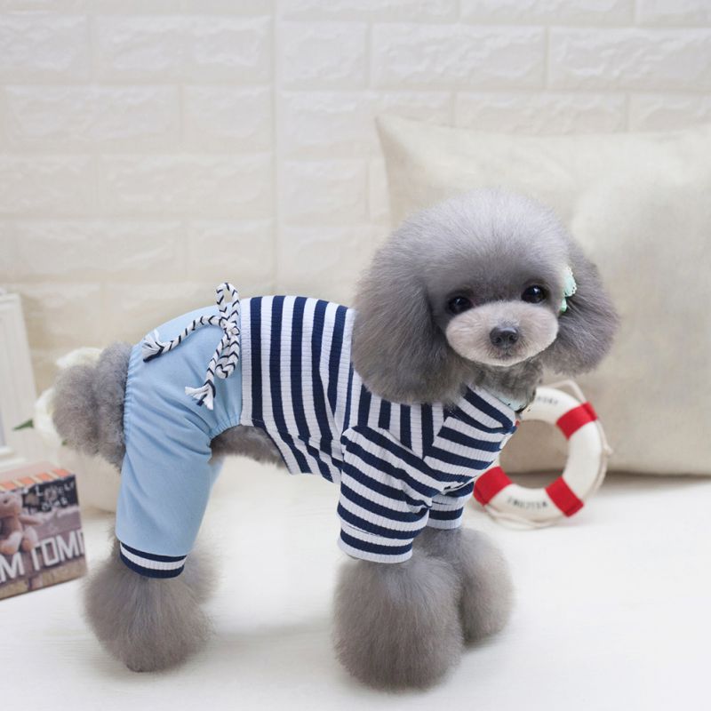 Nyeste kat stribe hyggelige bukser stilfuldt tøj små hunde kæledyrsudstyr s-xxl