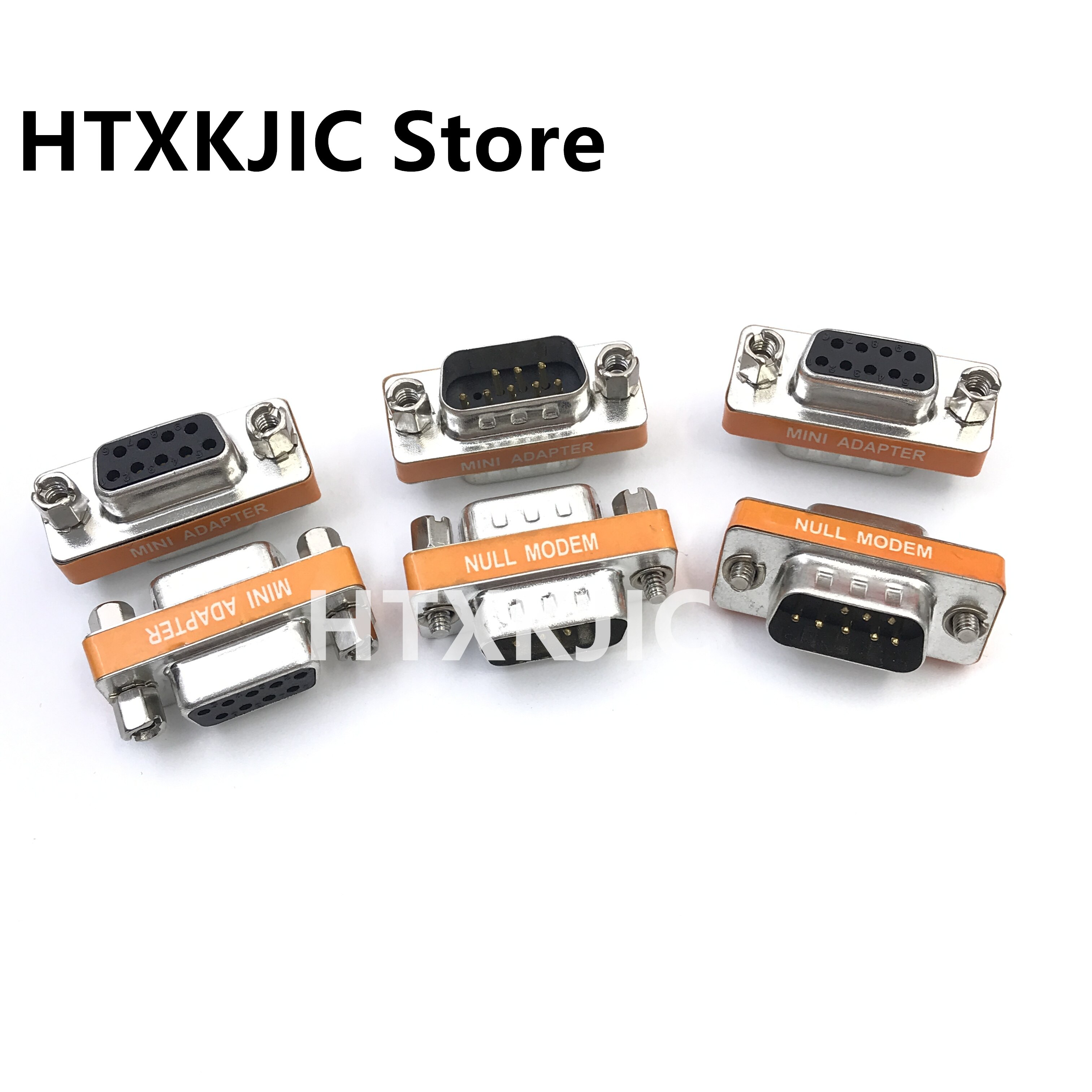 Mini Null Modem DB9 Female Male plug Adapter Gender Changer cross