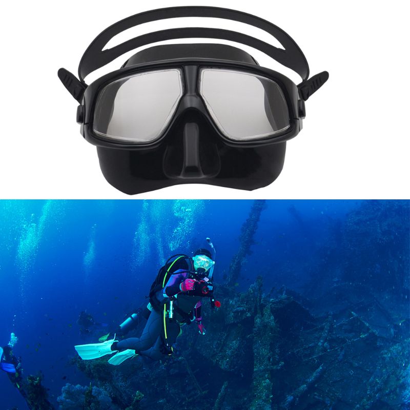 Adult Scuba Diving Mask Silicone Freediving Goggles Underwater Salvage Mask
