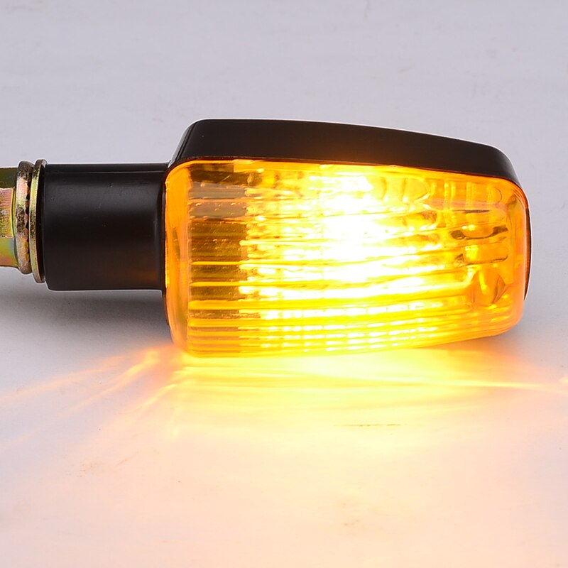 1 Paar Mini Lampje Universele Motorfiets Richtingaanwijzer Lamp Amber Gele Lichten