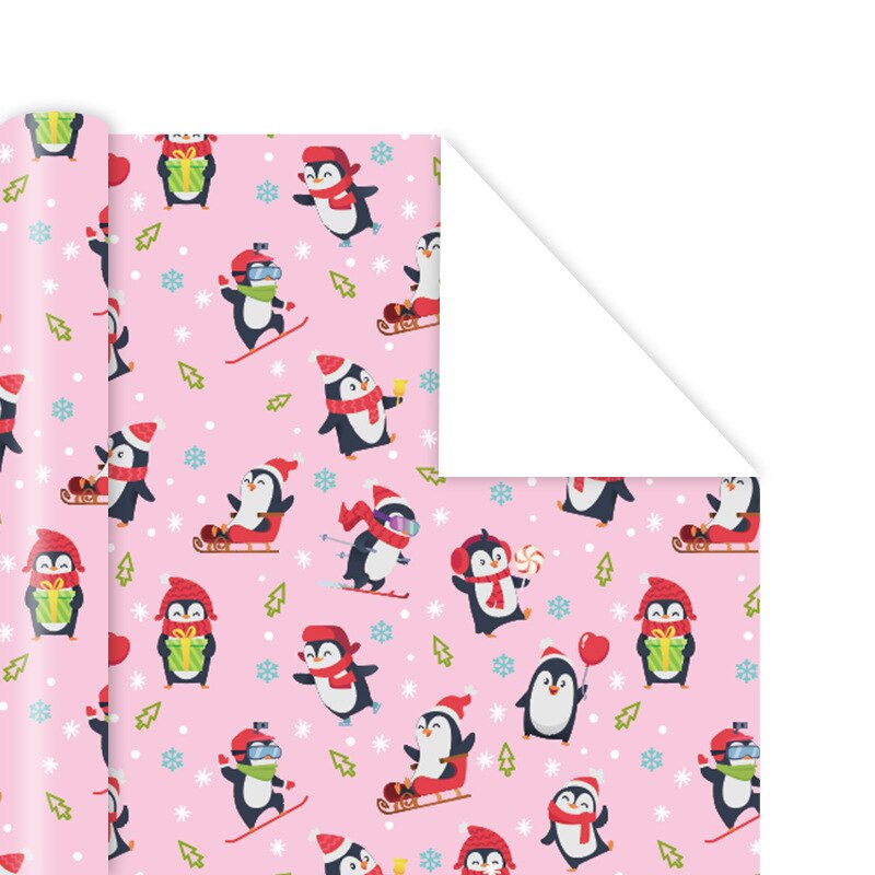 10pcs Christmas Wrapping Paper Cartoon Box Packaging Flower Wrapping Paper: 7