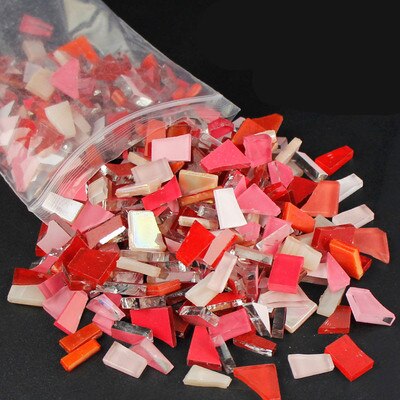 230g Gemischte Farbe Kristall Glas Spiegel Mosaik Fliesen Unregelmäßigen Form Mosaik Stein DIY Kunst Handwerk Materialien für Kinder/kinder Puzzle: J