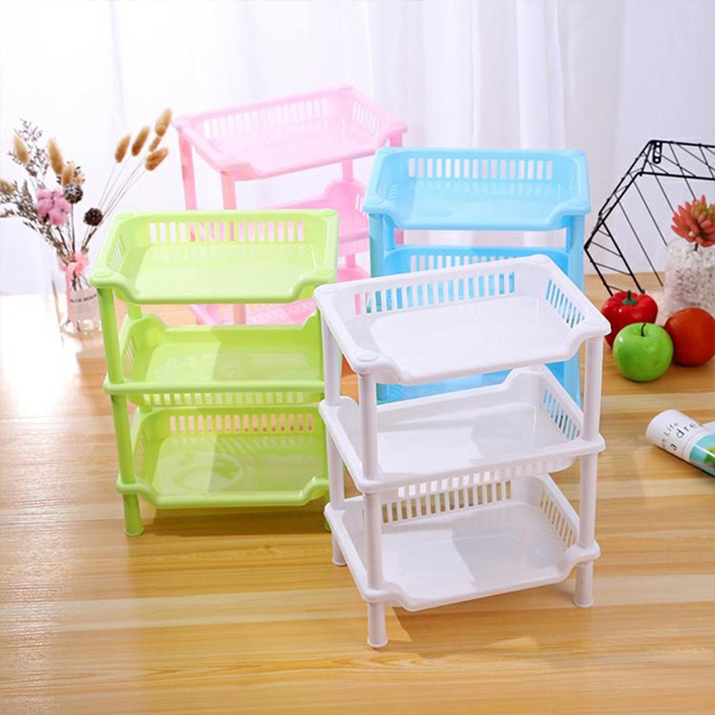 3 Layer Square Triangular Corner Bathroom Storage Rack Toiletry Holder Organizer Shelves for Bathroom, Kitchen, Rest Room