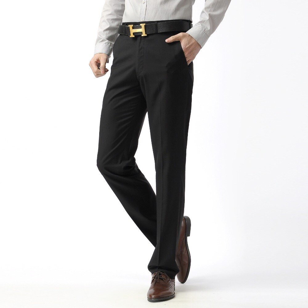 Costume pour homme, pantalon Non repassable pour père, pantalon droit, de , adapté aux affaires, , automne et hiver décontracté