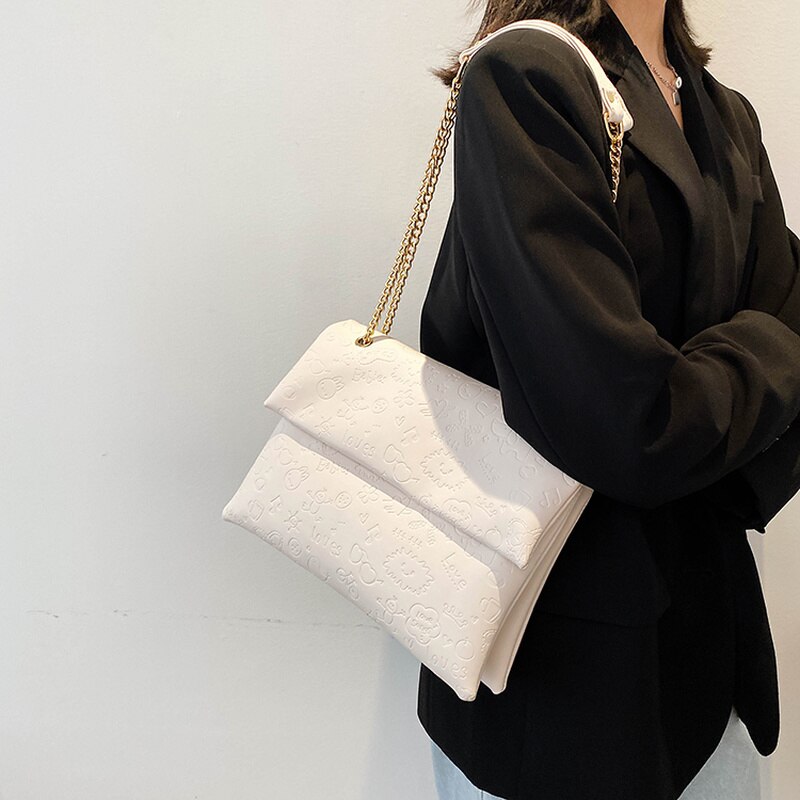 Geräumige tasche, trendige sommer-schultertasche, damentasche, super angesagte achseltasche