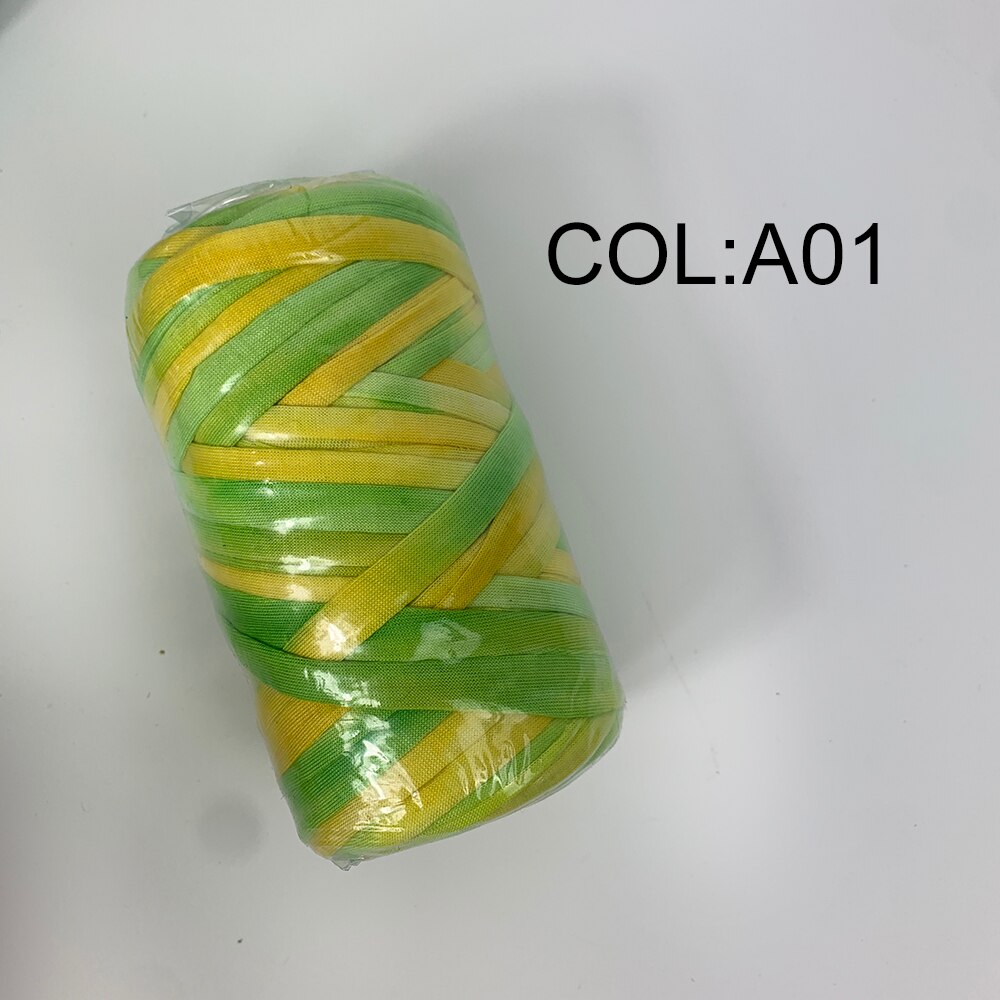 Hilos de fantasía para tejer a mano hilo grueso tela de ganchillo, bolsa artesanal, bolso, alfombra, cojín, camiseta de tela de algodón, 180g/Uds.: A01